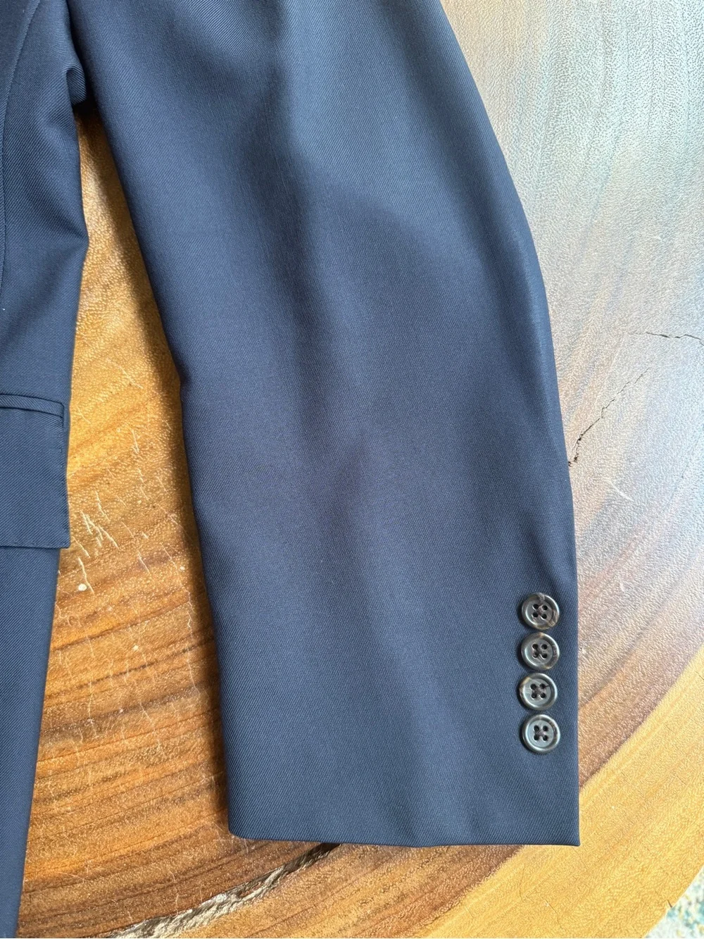 Men's Navy Blue Three-Button Polo II Blue Label Blazer - Classic Tailored Fit
